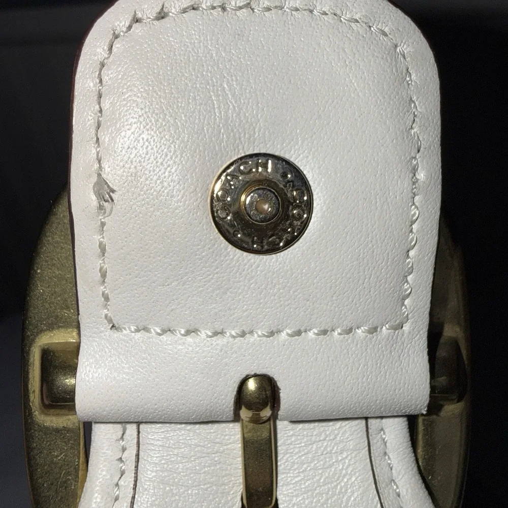 Coach | Bags | Vintage Coach Bleeker Legacy Tattersall Flap Leather ...